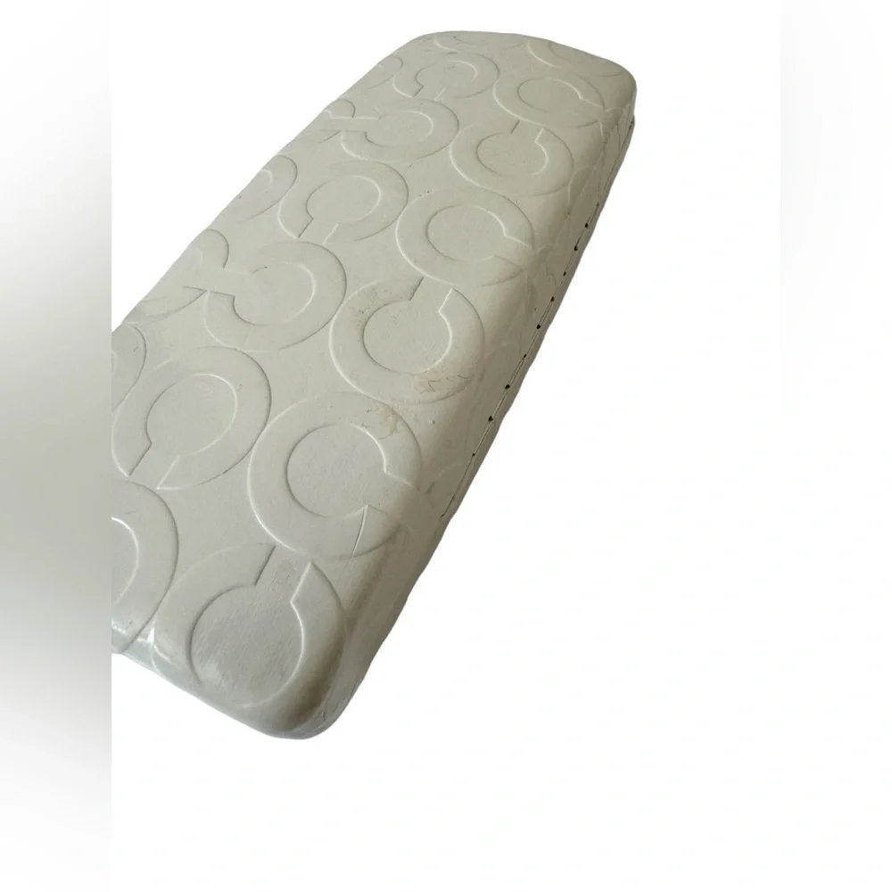 Coach Embossed Hard‎ Glasses Case in Putty